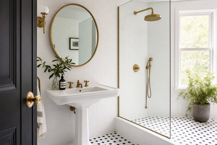 Designing a Luxury Bathroom on a Budget: Where Brass Makes the Biggest Impact - Northgrove Partners