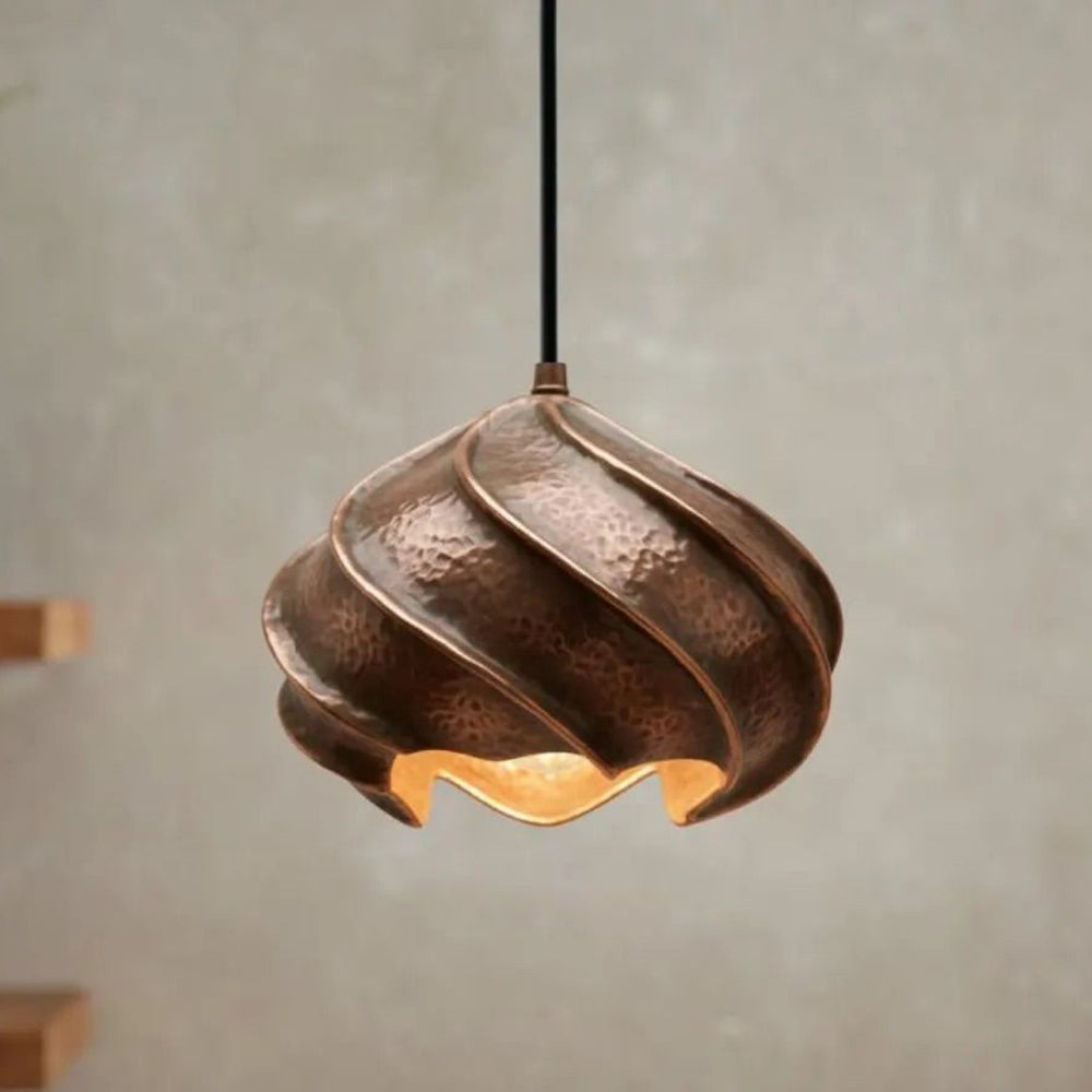 Handcrafted Copper Dome Pendant Lamp – Rustic Farmhouse Ceiling Light - Northgrove Partners