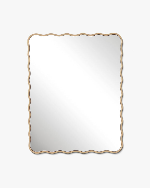 Hermosa Wall Mirror - Unlacquered Solid Brass