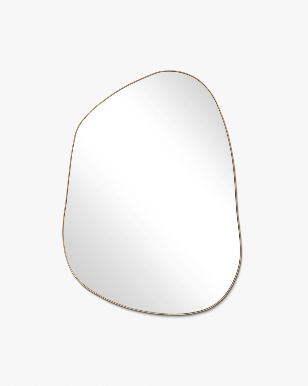 Brassy Gold Organik Mirror - Unlacquered Solid Brass - Northgrove Partners