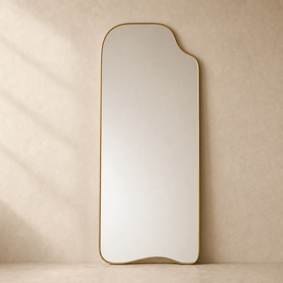 Brody Full Length Mirror - Unlacquered Solid Brass