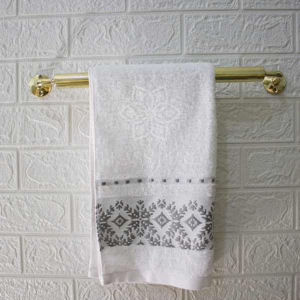 Unlacquered Brass Towel Hanger Bathroom - Unlacquered Solid Brass