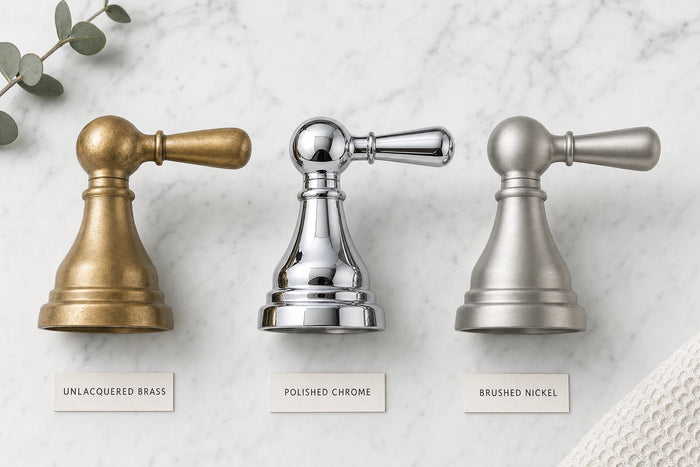 Brass vs. Chrome vs. Nickel: Which Finish Is Right for Your Bathroom? - Northgrove Partners