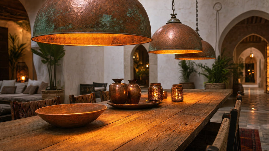 Dome Lamps Copper