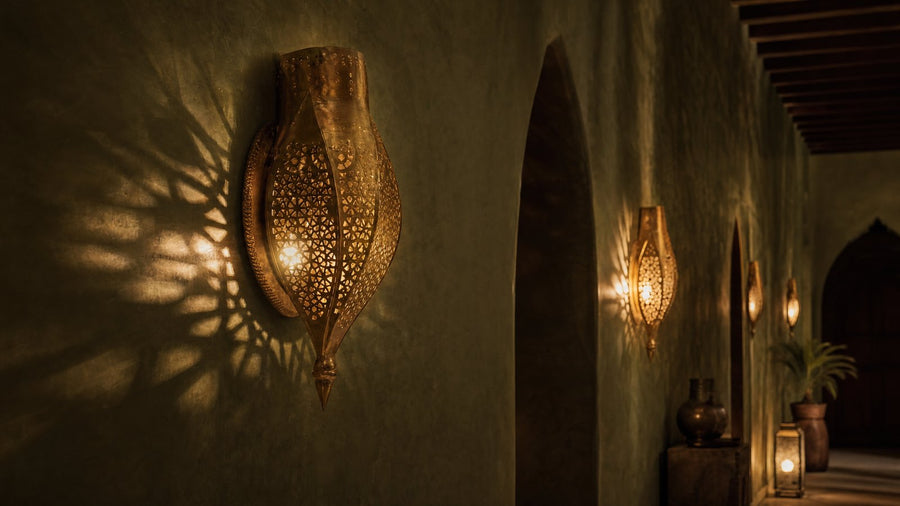 Wall Brass Shadow Lights