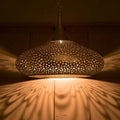 Handcrafted Brass Pendant Light – Moroccan Engraved Ceiling Lamp - Northgrove Partners