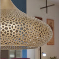 Handcrafted Brass Pendant Light – Moroccan Engraved Ceiling Lamp - Northgrove Partners