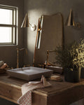 Butterfly Mirror - Unlacquered Solid Brass - Northgrove Partners
