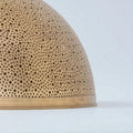 Handcrafted Brass Dome Pendant Light – Moroccan Engraved Ceiling Lamp - Northgrove Partners