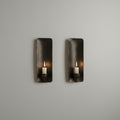 Handcrafted Aged Copper Wall Candle Sconce – Moroccan Artisan Holder - Northgrove Partners