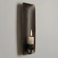 Handcrafted Aged Copper Wall Candle Sconce – Moroccan Artisan Holder - Northgrove Partners