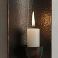 Handcrafted Aged Copper Wall Candle Sconce – Moroccan Artisan Holder - Northgrove Partners