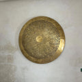 Handcrafted Round Brass Wall Light – Moroccan Engraved Sconce - Northgrove Partners