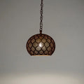 Handcrafted Brass Pendant Lamp – Moroccan Engraved Ceiling Light - Northgrove Partners
