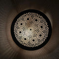 Handcrafted Round Brass Sconce – Engraved Moroccan Wall Light - Northgrove Partners