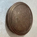 Handcrafted Round Brass Sconce – Engraved Moroccan Wall Light - Northgrove Partners