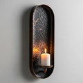 Aged Copper Wall Candle Holders Set of 2 – Moroccan Sconces - Northgrove Partners