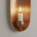 Handcrafted Copper Wall Candle Sconce – Moroccan Hammered Holder - Northgrove Partners