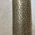 Handcrafted Cylindrical Brass Wall Sconce – Moroccan Filigree Light - Northgrove Partners