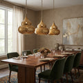 Moroccan Brass Pendant Light – Handcrafted Engraved Ceiling Lamp - Northgrove Partners