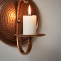 Handcrafted Copper Candle Sconce – Moroccan Rustic Wall Decor - Northgrove Partners