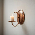 Handcrafted Copper Candle Sconce – Moroccan Rustic Wall Decor - Northgrove Partners