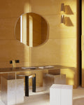 Roland Mirror - Unlacquered Solid Brass - Northgrove Partners