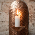 Handcrafted Copper Wall Candle Sconce – Moroccan Artisan Holder - Northgrove Partners