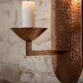 Handcrafted Copper Wall Candle Sconce – Moroccan Artisan Holder - Northgrove Partners