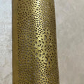 Handcrafted Cylindrical Brass Wall Sconce – Moroccan Filigree Light - Northgrove Partners