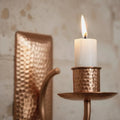 Handcrafted Rustic Copper Candle Sconce – Moroccan Boho Wall Decor - Northgrove Partners