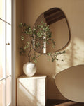 Blob Mirror - Unlacquered Solid Brass - Northgrove Partners