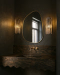 Brassy Gold Organik Mirror - Unlacquered Solid Brass - Northgrove Partners