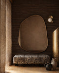 Brassy Gold Organik Mirror - Unlacquered Solid Brass - Northgrove Partners