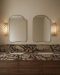 Brody Jr. Mirror - Unlacquered Solid Brass - Northgrove Partners