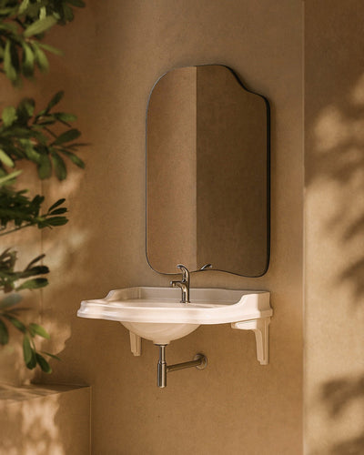 Brody Jr. Mirror - Unlacquered Solid Brass