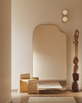 Brody Full Length Mirror - Unlacquered Solid Brass - Northgrove Partners