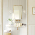 Butterfly Mirror - Unlacquered Solid Brass - Northgrove Partners