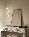 Butterfly Mirror - Unlacquered Solid Brass - Northgrove Partners