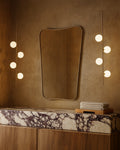 Butterfly Mirror - Unlacquered Solid Brass - Northgrove Partners