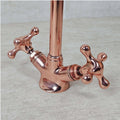 Copper Gooseneck Bathroom Faucet – Solid Brass Basin Tap - Northgrove Partners