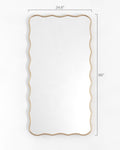 Edged Joy Full Length Mirror - Unlacquered Solid Brass - Northgrove Partners