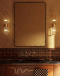 Hermosa Wall Mirror - Unlacquered Solid Brass - Northgrove Partners