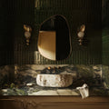 Brassy Gold Organik Mirror - Unlacquered Solid Brass - Northgrove Partners