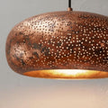 Handcrafted Hammered Brass Pendant Light – Industrial Rustic Ceiling Lamp - Northgrove Partners