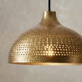 Hammered Copper Pendant Lamp – Moroccan Dome Ceiling Light - Northgrove Partners