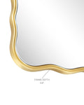 Hermosa Wall Mirror - Unlacquered Solid Brass - Northgrove Partners
