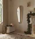 Jolene Mirror - Unlacquered Solid Brass - Northgrove Partners