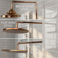 Luxury Unlacquered Solid Copper Outdoor Shower with Rainfall Head - Northgrove Partners