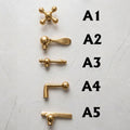 Luxury Unlacquered Solid Copper Outdoor Shower with Rainfall Head - Northgrove Partners